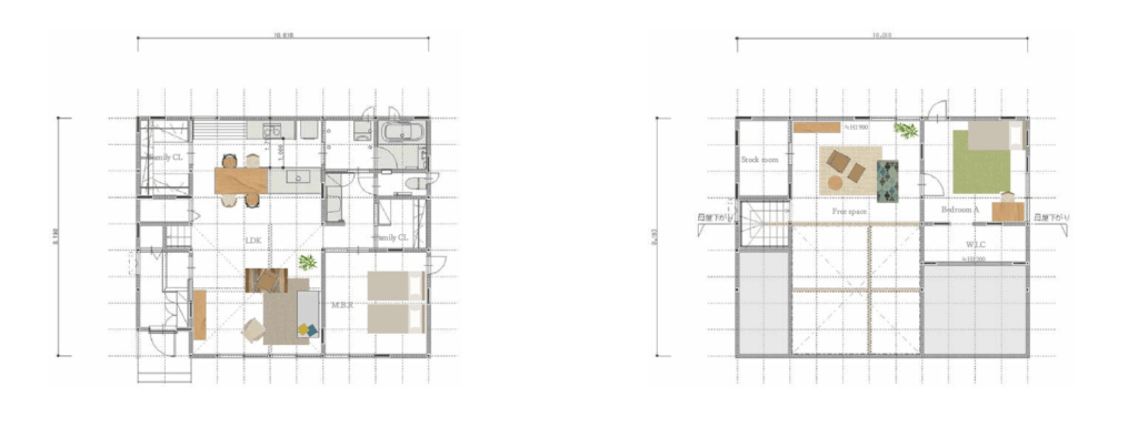 コンパクトな敷地で実現した2LDK
