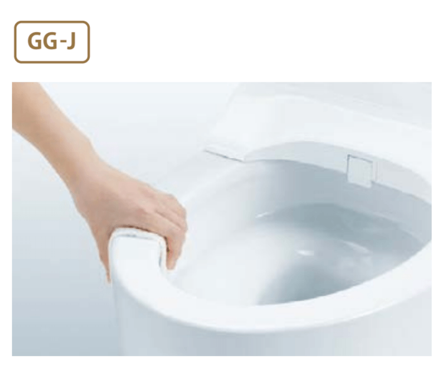 トイレに汚れを残したくない人にとって嬉しいのが、「縁なし形状」です。